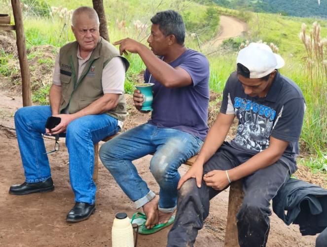 Sudis realiza visita técnica em retomada indígena Xetá em São Jerônimo da Serra